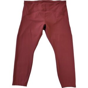Lululemon Athletica red tights leggings size 18